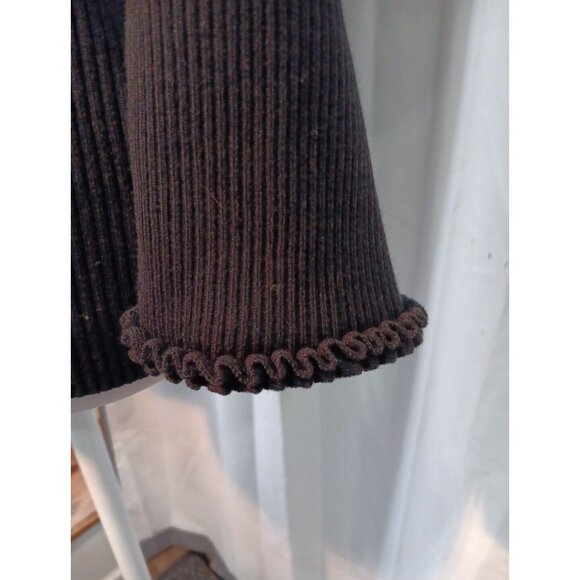 Vtg Ralph Lauren Sweater Womens Black Label Silk Blend Ribbed Knit L - Picture 3 of 10